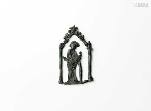 Medieval Pilgrim's Badge with Saint