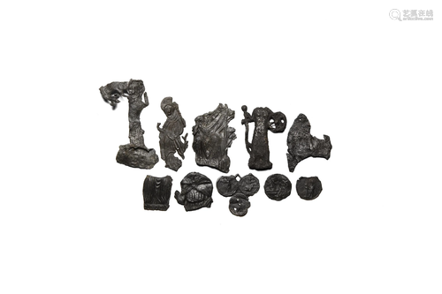 Medieval Pilgrim's Badge Fragment Group