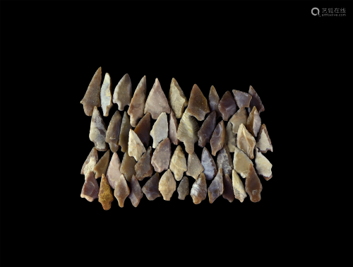 Stone Age Barbed and Tanged Arrowheads