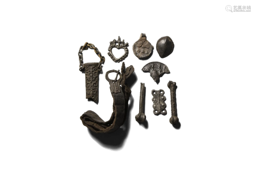 Medieval Pilgrim's Badge and Other Items Group