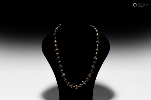 Venetian Style Glass Bead Necklace