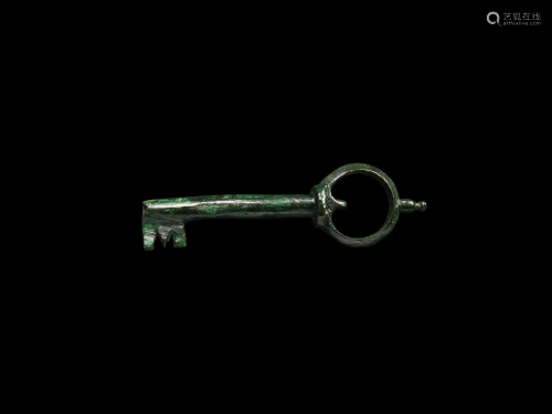 Large Medieval Door Key