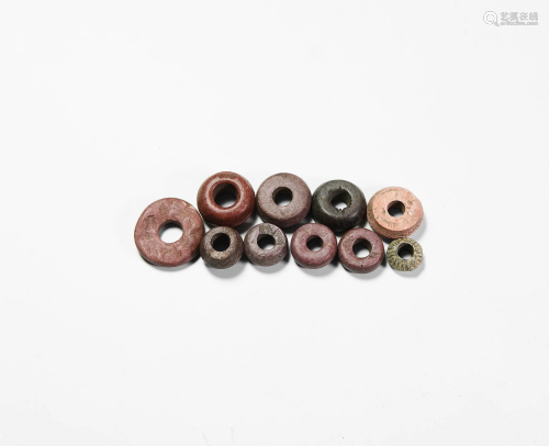 Viking Stone Spindle Whorl Collection