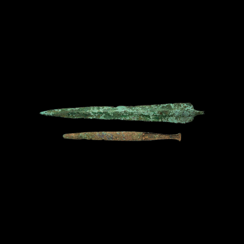 Western Asiatic Luristan Dagger and Short Sword