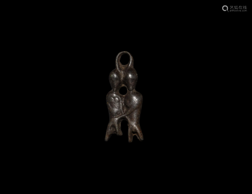 Pre-Viking 'Freyr and Freya' Erotic Pendant