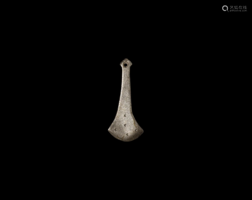 Viking Silver Axe Amulet