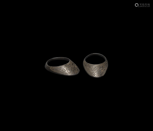 Medieval Silver Archer's Thumb Ring