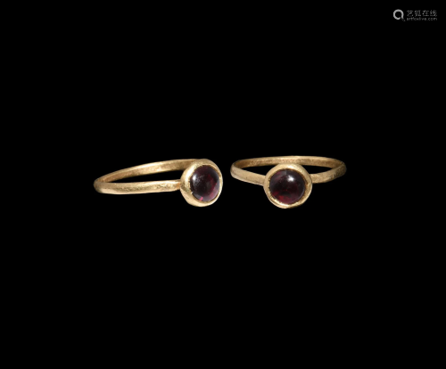 Tudor Period Gold Ring with Garnet