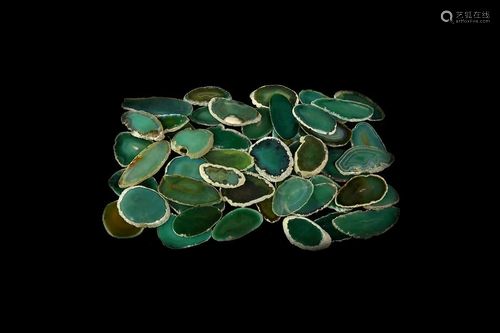 50 Brazil Cut and Polished Agate Slice Mineral