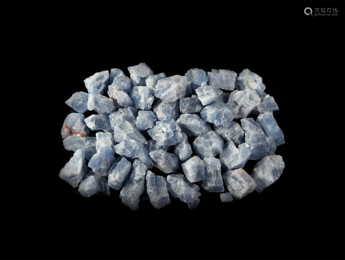 50 Blue Calcite Mineral Specimens