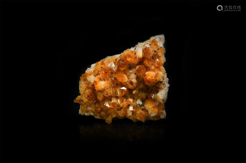 Large Orange Amethyst Crystal Mineral Specimen