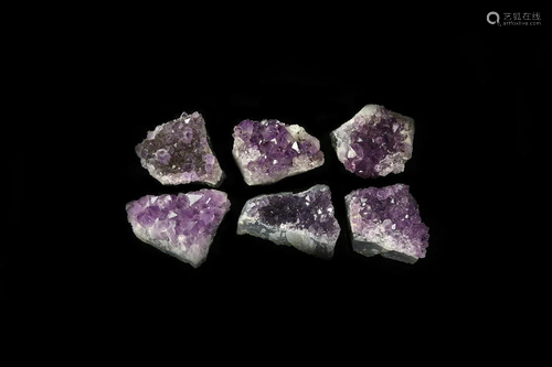 Amethyst Crystal Mineral Specimen Collection