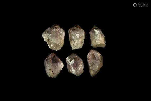 Large Polished Amethyst Point Collection