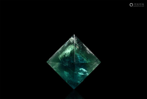 Green Fluorite Octahedron Mineral Specimen