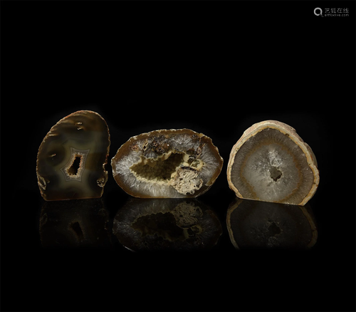 Cut and Polished Crystal Geode End Mineral Specimen