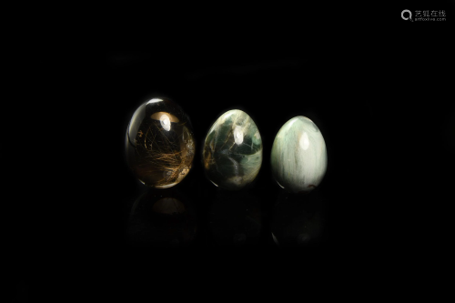 Polished Crystal Mineral Specimen Egg Group