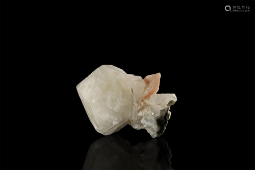 Calcite and Stilbite Crystal Mineral Specimen