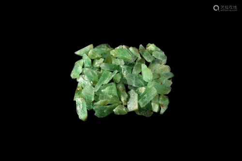 50 Pale Green Calcite Mineral Specimens