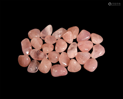 Polished Rose Quartz Mineral Specimens