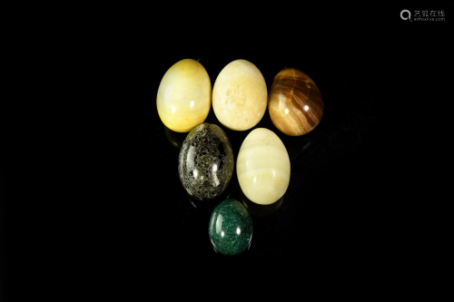 Polished Mineral Egg Group