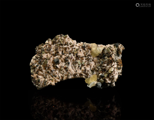 Marcasite with Calcite Crystal Mineral Specimen