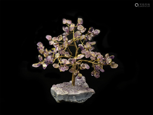 Amethyst Crystal Gem Tree