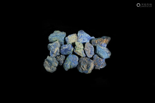 Blue Apatite Mineral Specimen Group