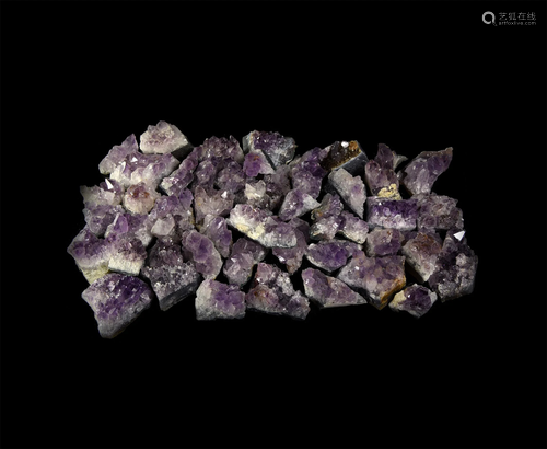 50 Brazil Amethyst Crystal Cluster Mineral Specim…