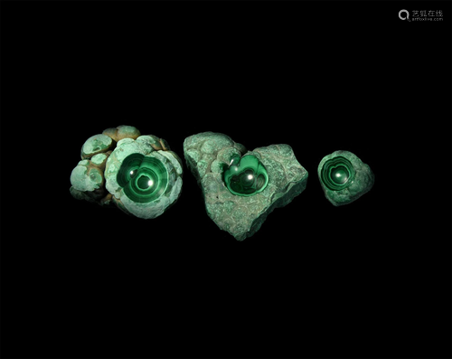 Congo Malachite Mineral Specimen Group