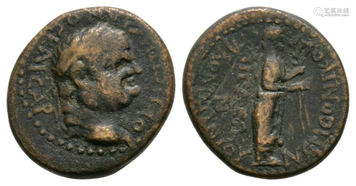 Vespasian - Aigai - Apollo Bronze