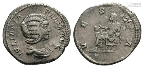 Julia Domna - Vesta Denarius