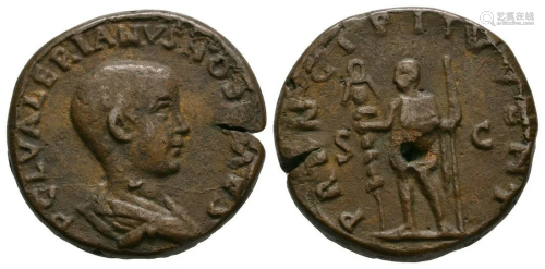 Valerian II - Paduan Sestertius