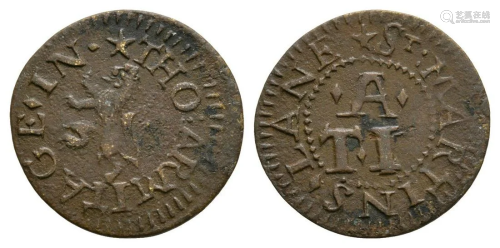 17th Century - St Martins Lane - Token Farthing