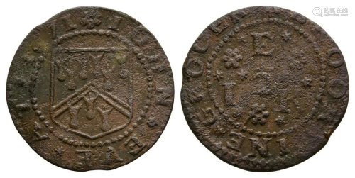 17th Century - Brookland - Token Halfpenny