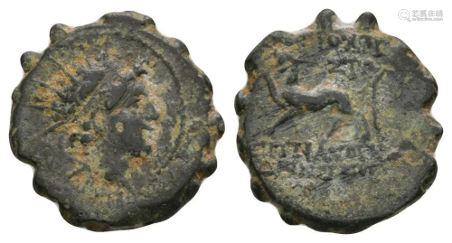 Seleukid - Antiochos VI - Panther Bronze