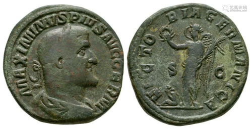 Maximinus I - Victory Sestertius