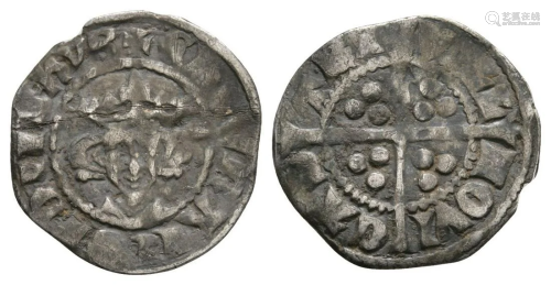 Edward I - Newcastle upon Tyne - Long Cross Penny