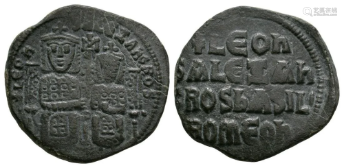 Leo VI - Inscription Follis