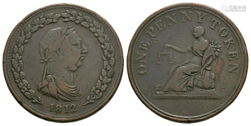 Not Local Issues - 1812 - Portrait Token Penny