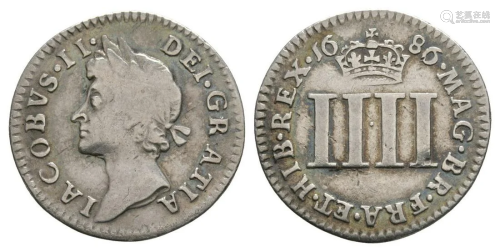 James II - 1686 - Fourpence