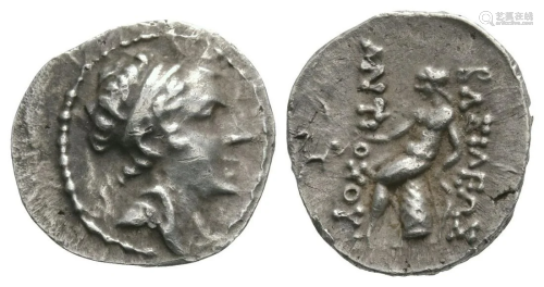 Seleucia - Antiochos III - Apollo Drachm