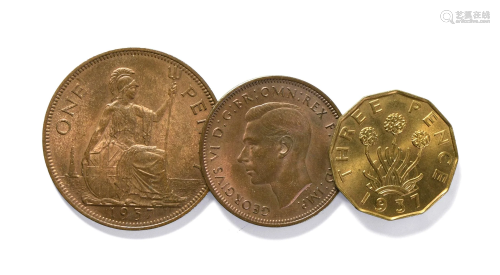 George VI - 1937 - 3d Penny and Halfpenny [3]