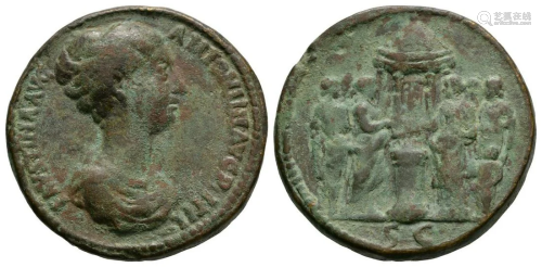 Faustina II - Paduan Empress Sacrificing Medallion