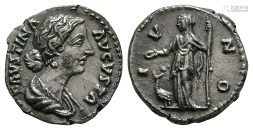 Faustina II - Juno Denarius