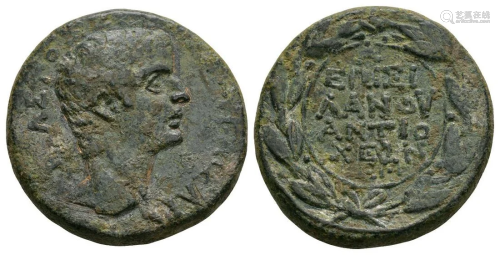 Tiberius - Syria - Wreath Bronze