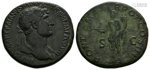 Hadrian - Felicitas Sestertius