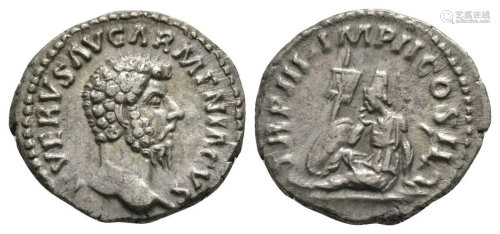 Lucius Veres - Armenia Denarius