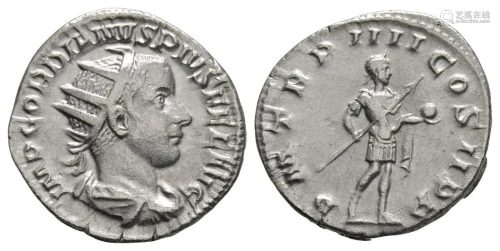 Gordian III - Emperor Standing Antoninianus