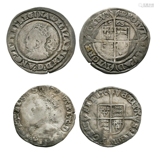 Mary and Elizabeth I - Groat and Sixpence [2]