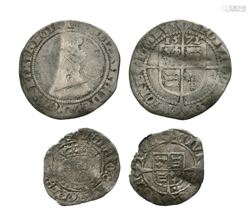 Henry VIII and Elizabeth I - Halfgroat and Sixpence [2]